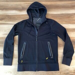 Cole Haan Zerogrand Jacket Mens Small Black Full Zip Hooded  Running